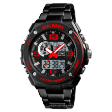 Skmei analog digital watch men wrist countdown 12/24 hour clock jam tangan